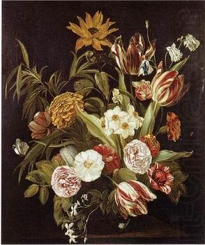 Floral, beautiful classical still life of flowers 016, unknow artist